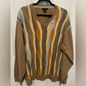 VTG Weatherproof Men’s 3D Sweater Coogi or Cosby Style Textured Size XXL